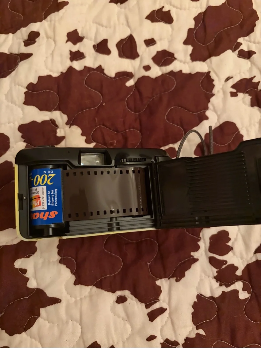 Yellow 'Say Cheese!' Novelty Camera with Mouse Charm